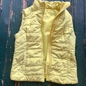 Aerie‎ Quilted Yellow Puffer Vest